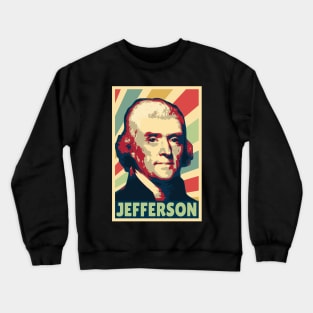 Thomas Jefferson Vintage Colors Crewneck Sweatshirt